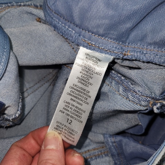 Democracy Ab Solution Lightwash Faded Bootcut Flare Jeans Women's Sz 12 Stretch - Picture 8 of 8